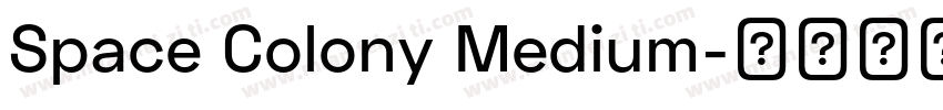 Space Colony Medium字体转换